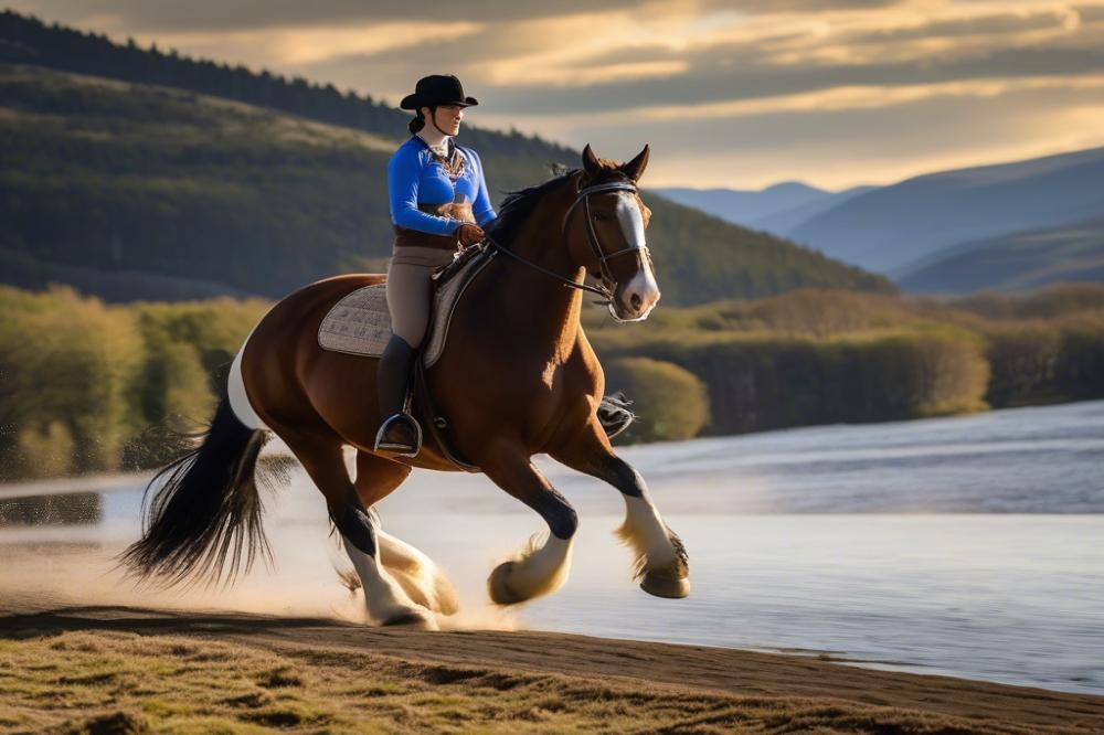 endurance-riding-with-a-clydesdale-horse