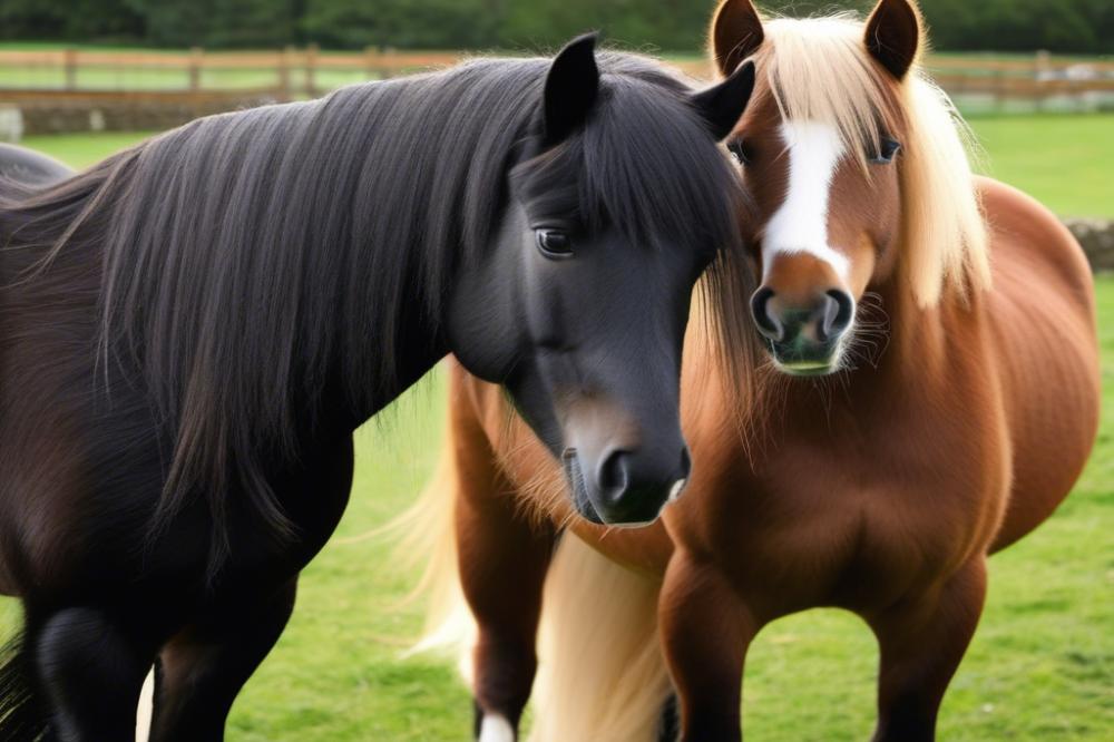 grooming-and-cleaning-shetland-ponies