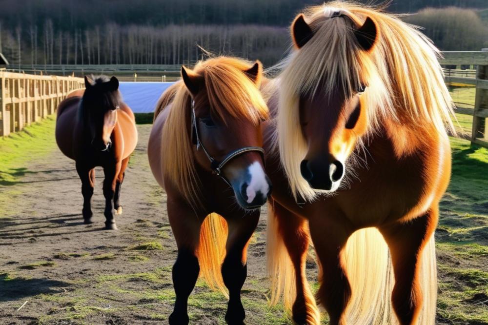 grooming-and-cleaning-shetland-ponies