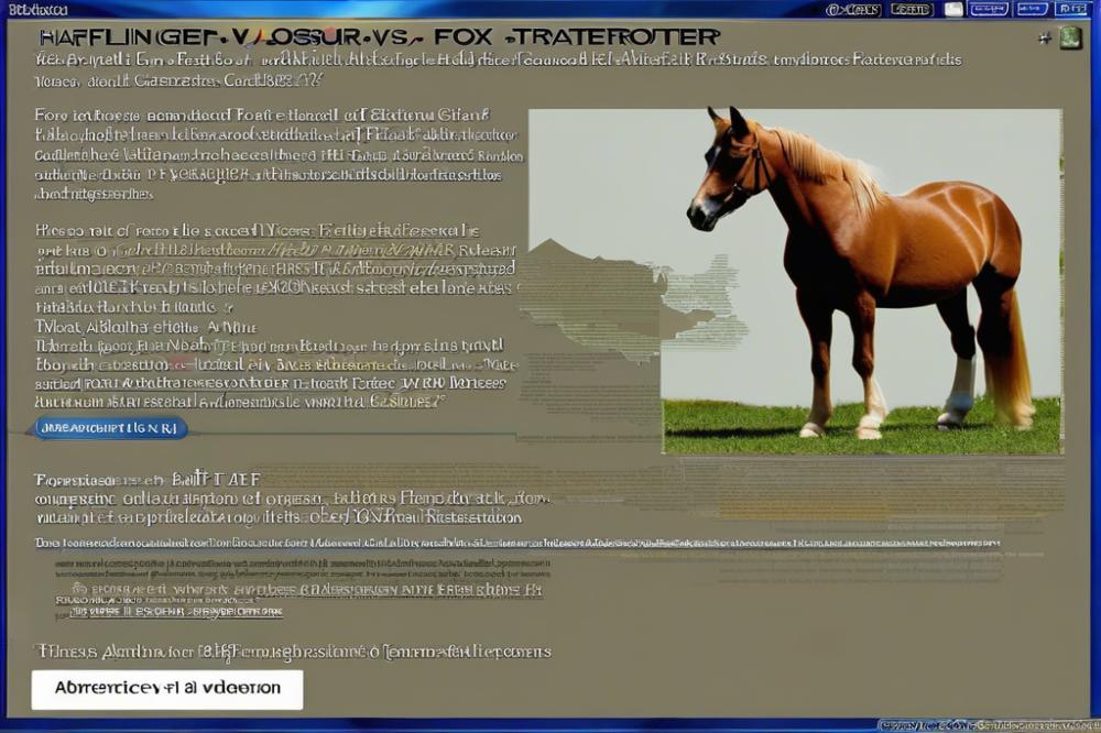 haflinger-vs-missouri-fox-trotter