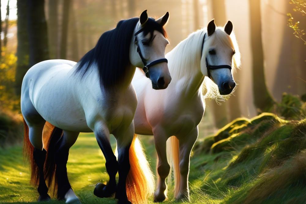 through-the-woods-with-irish-cob-horses